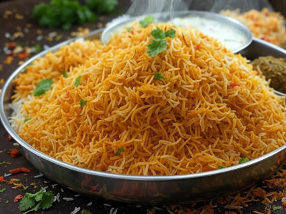 veg biryani with raita
